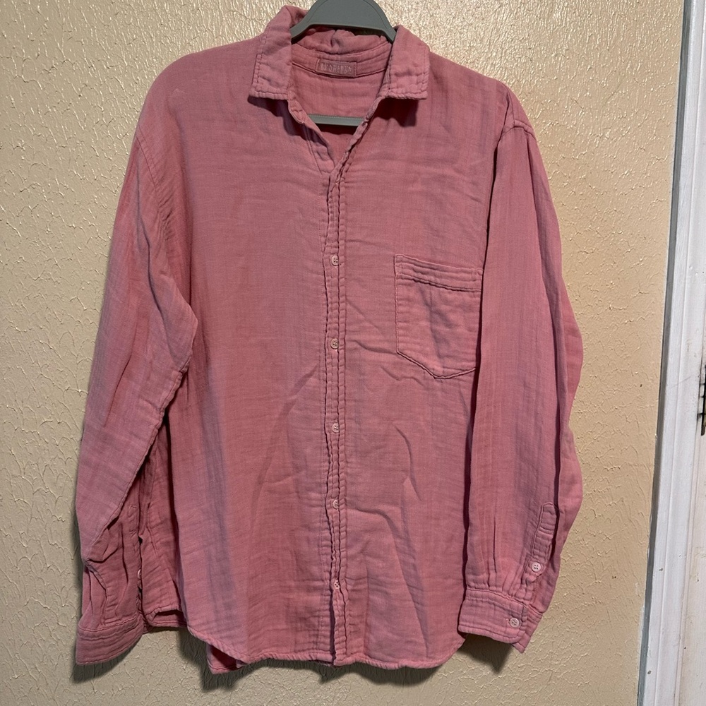 CP‎ SHADES 100% COTTON Button Down Top Size Medium Oversized